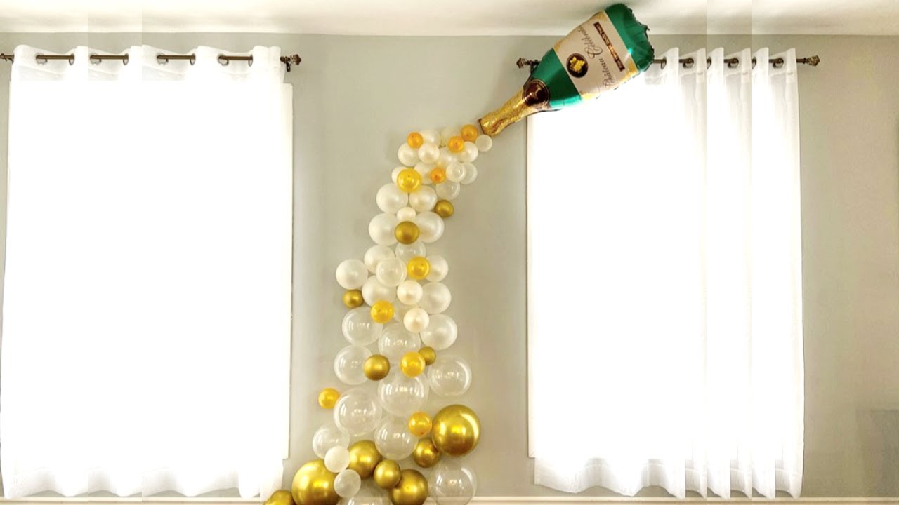 Detail Champagne Bottle Balloon Garland Nomer 8