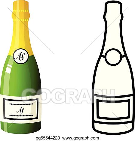 Detail Champagne Bottle Clipart Nomer 24