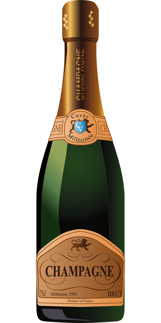 Detail Champagne Bottle Clipart Free Nomer 21