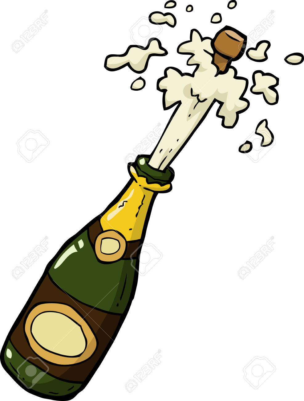 Detail Champagne Bottle Clipart Free Nomer 3