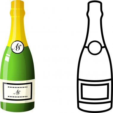 Detail Champagne Bottle Clipart Free Nomer 28