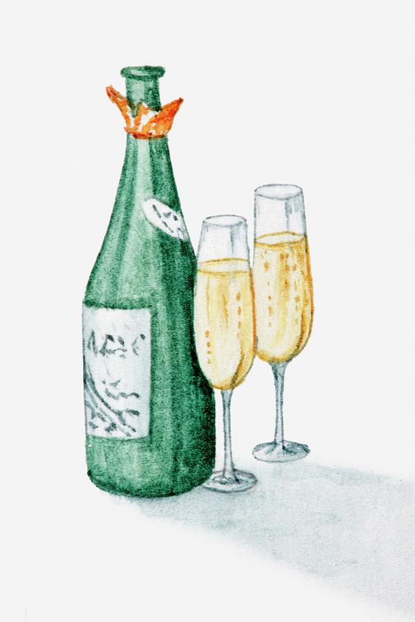 Detail Champagne Bottle Images Nomer 45