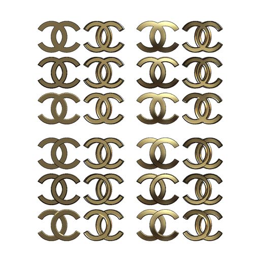 Detail Chanel Logo Gold Nomer 52