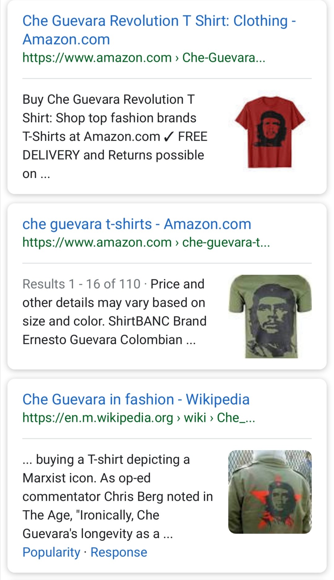 Detail Che Guevara T Shirt Amazon Nomer 47