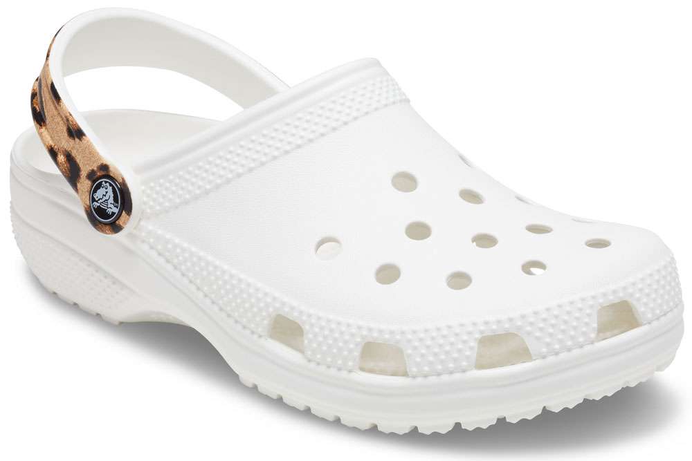 Detail Cheeta Print Crocs Nomer 36