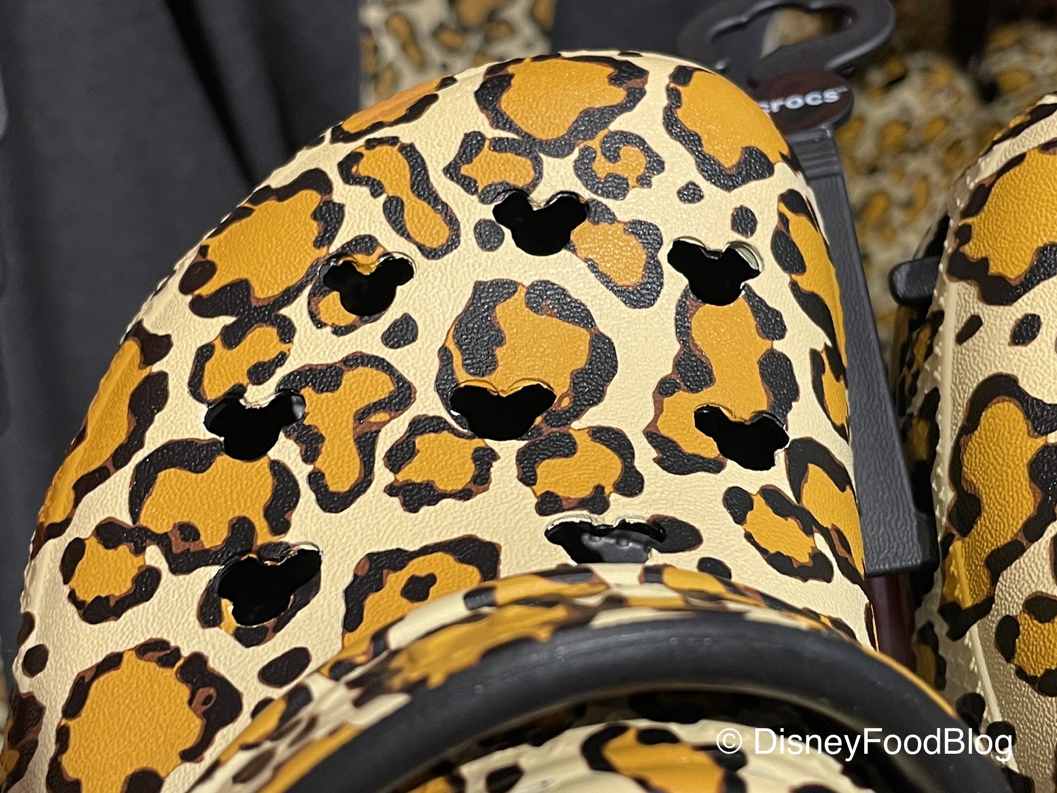 Detail Cheeta Print Crocs Nomer 47