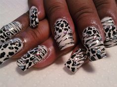 Cheetah And Zebra Nail Designs - KibrisPDR