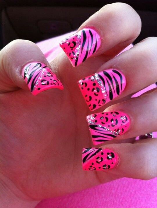 Detail Cheetah And Zebra Nail Designs Nomer 11