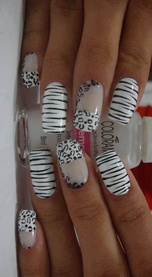 Detail Cheetah And Zebra Nail Designs Nomer 5