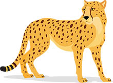 Detail Cheetah Clipart Free Nomer 10