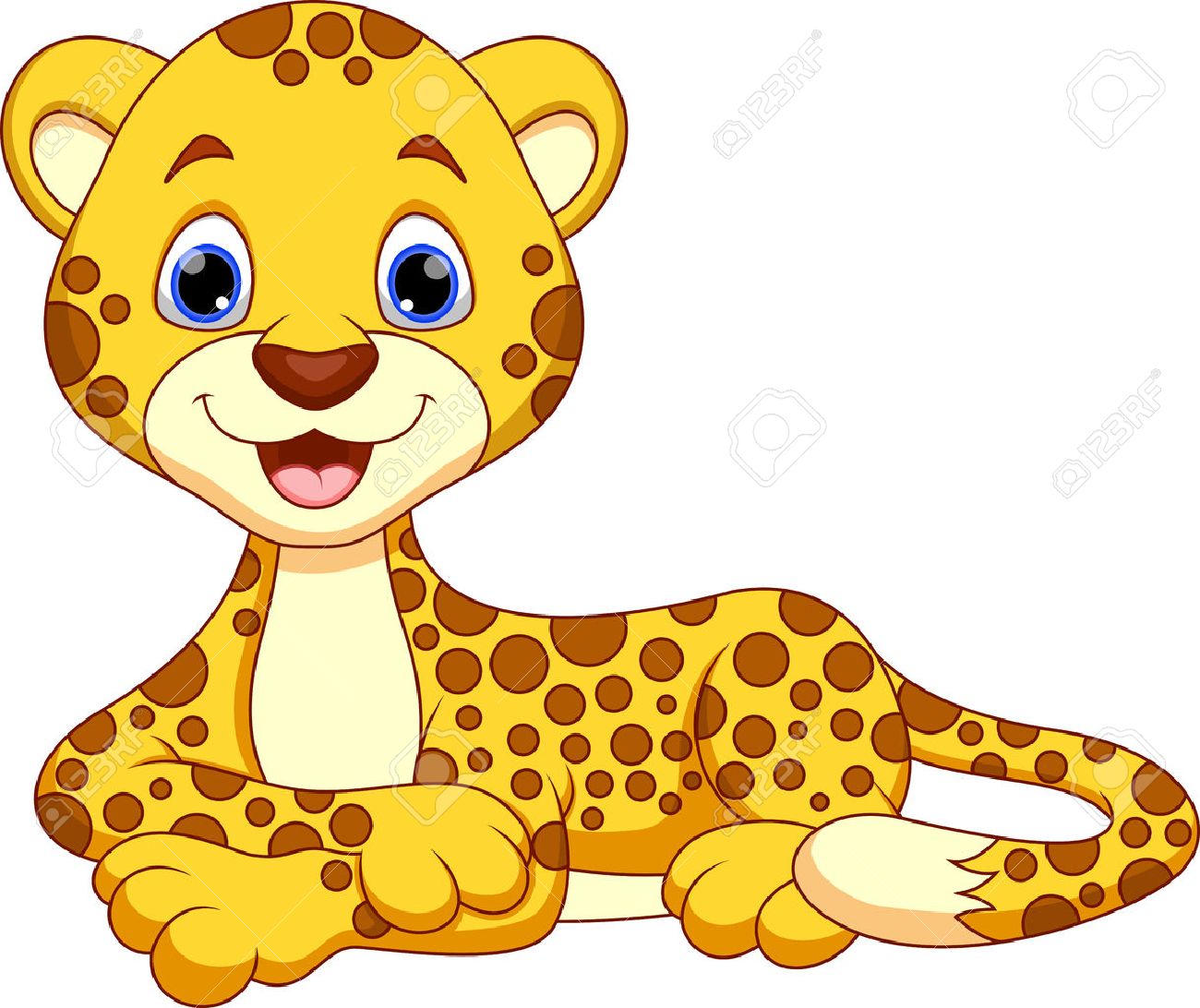 Detail Cheetah Clipart Free Nomer 29
