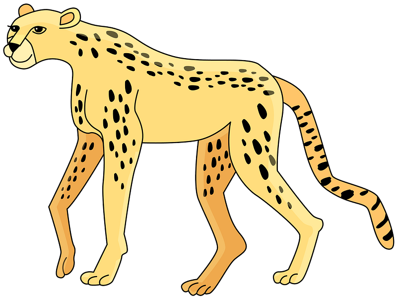 Detail Cheetah Clipart Free Nomer 7