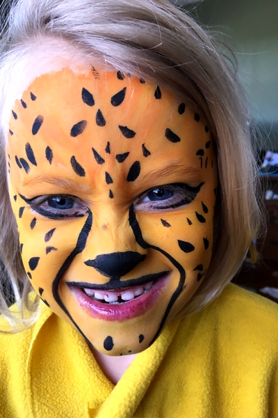 Detail Cheetah Face Paint Images Nomer 21