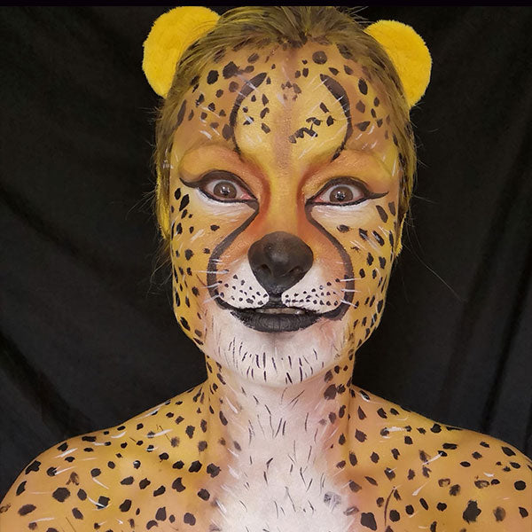 Detail Cheetah Face Paint Images Nomer 40