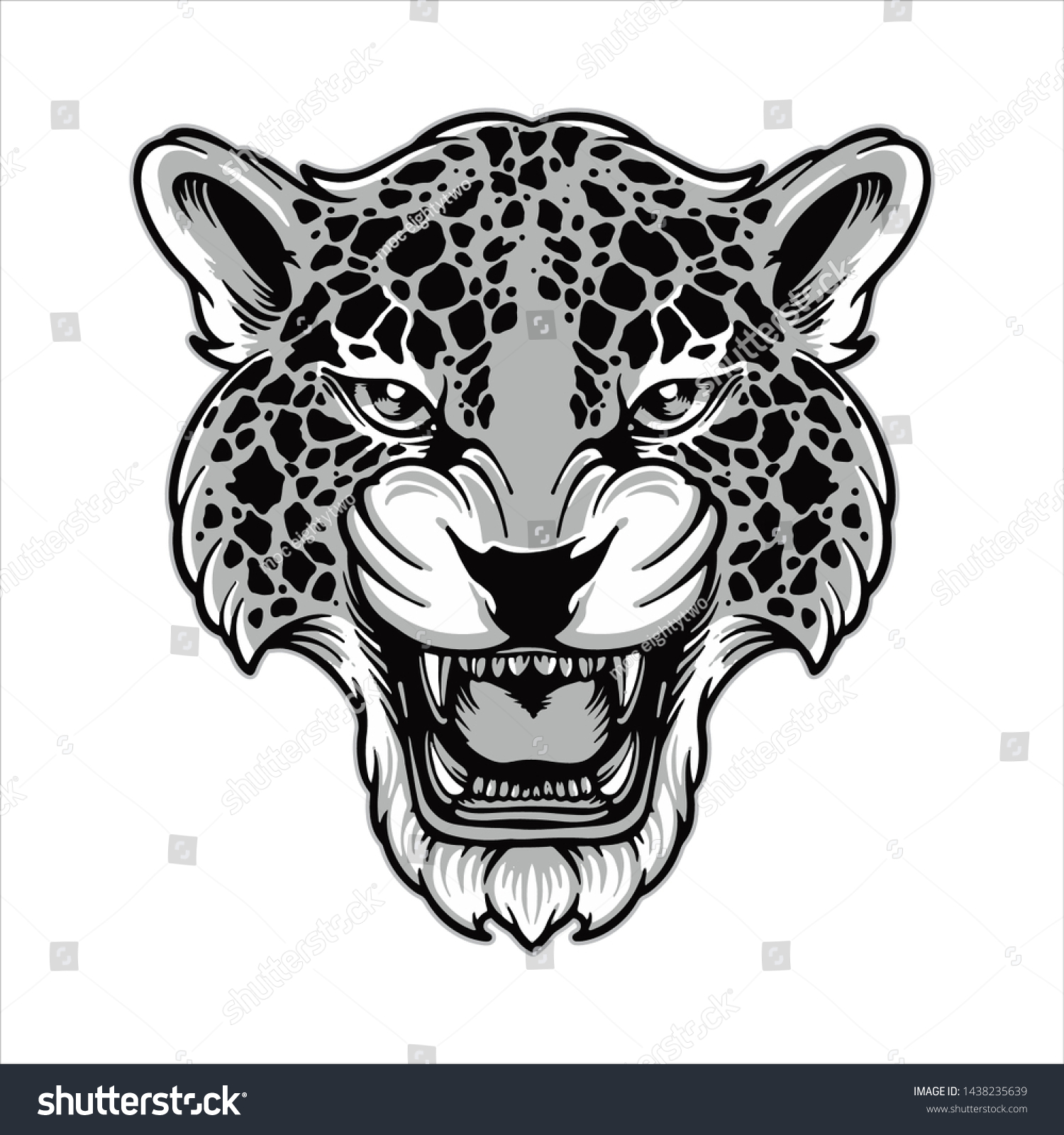 Detail Cheetah Face Vector Nomer 4