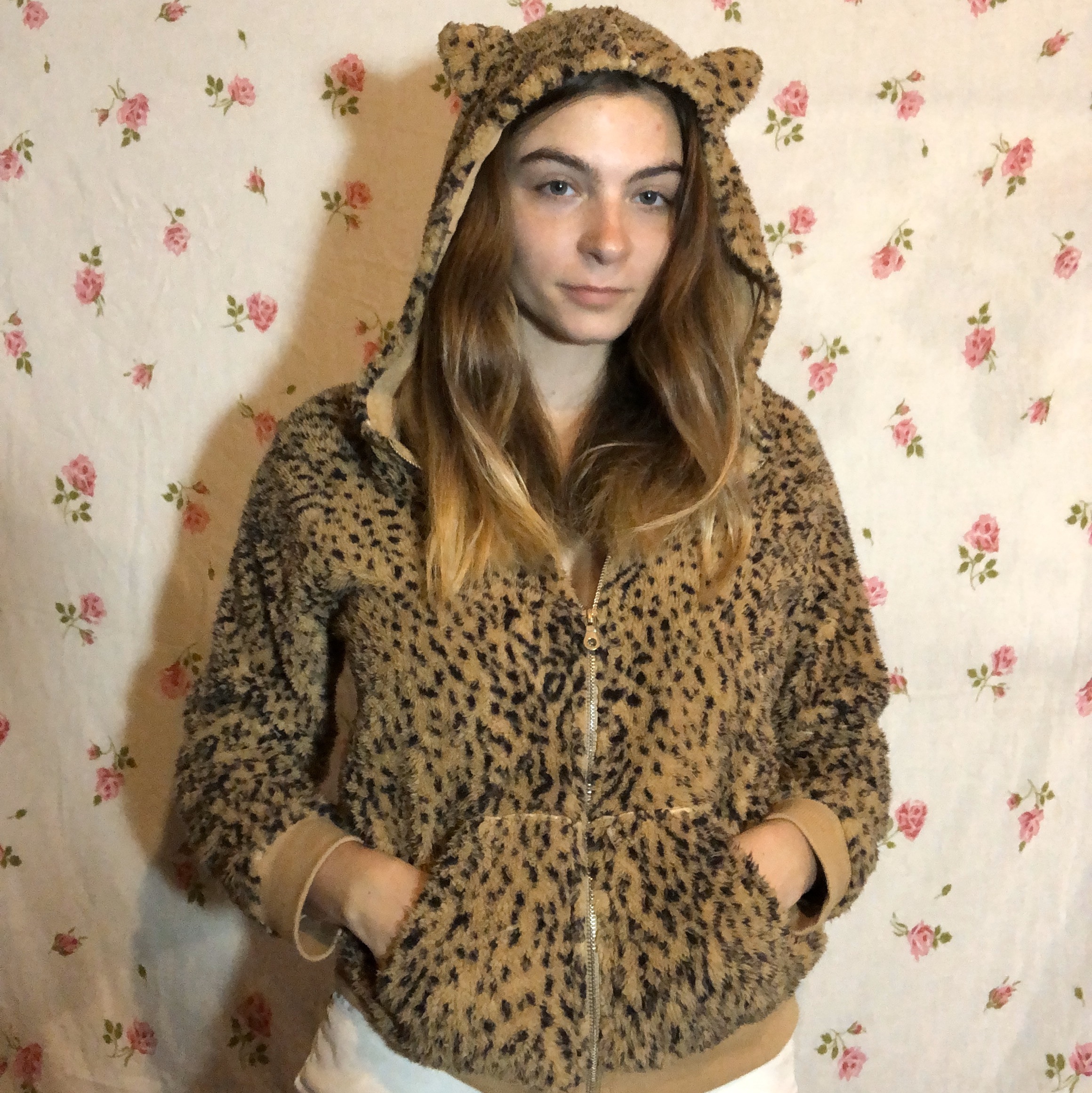 Detail Cheetah Hoodie With Ears Nomer 46