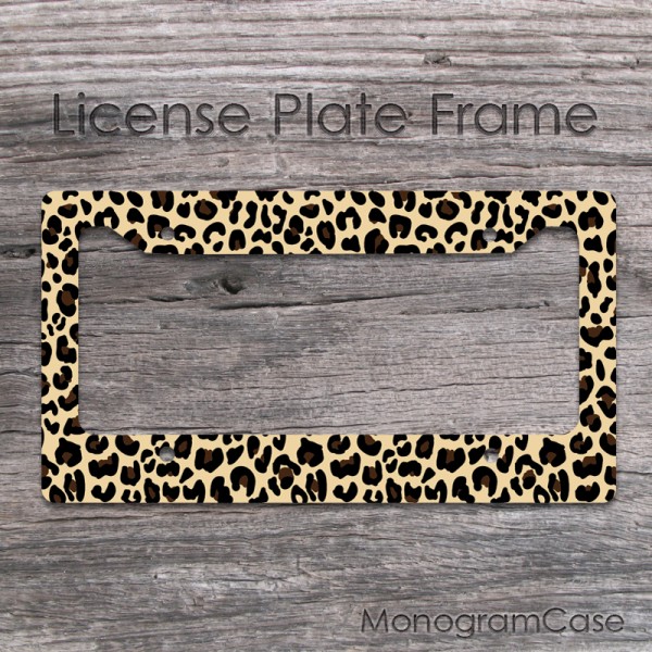 Detail Cheetah License Plate Frame Nomer 13