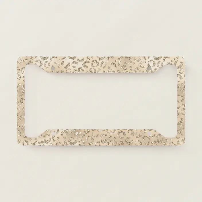 Detail Cheetah License Plate Frame Nomer 17