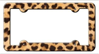 Detail Cheetah License Plate Frame Nomer 21