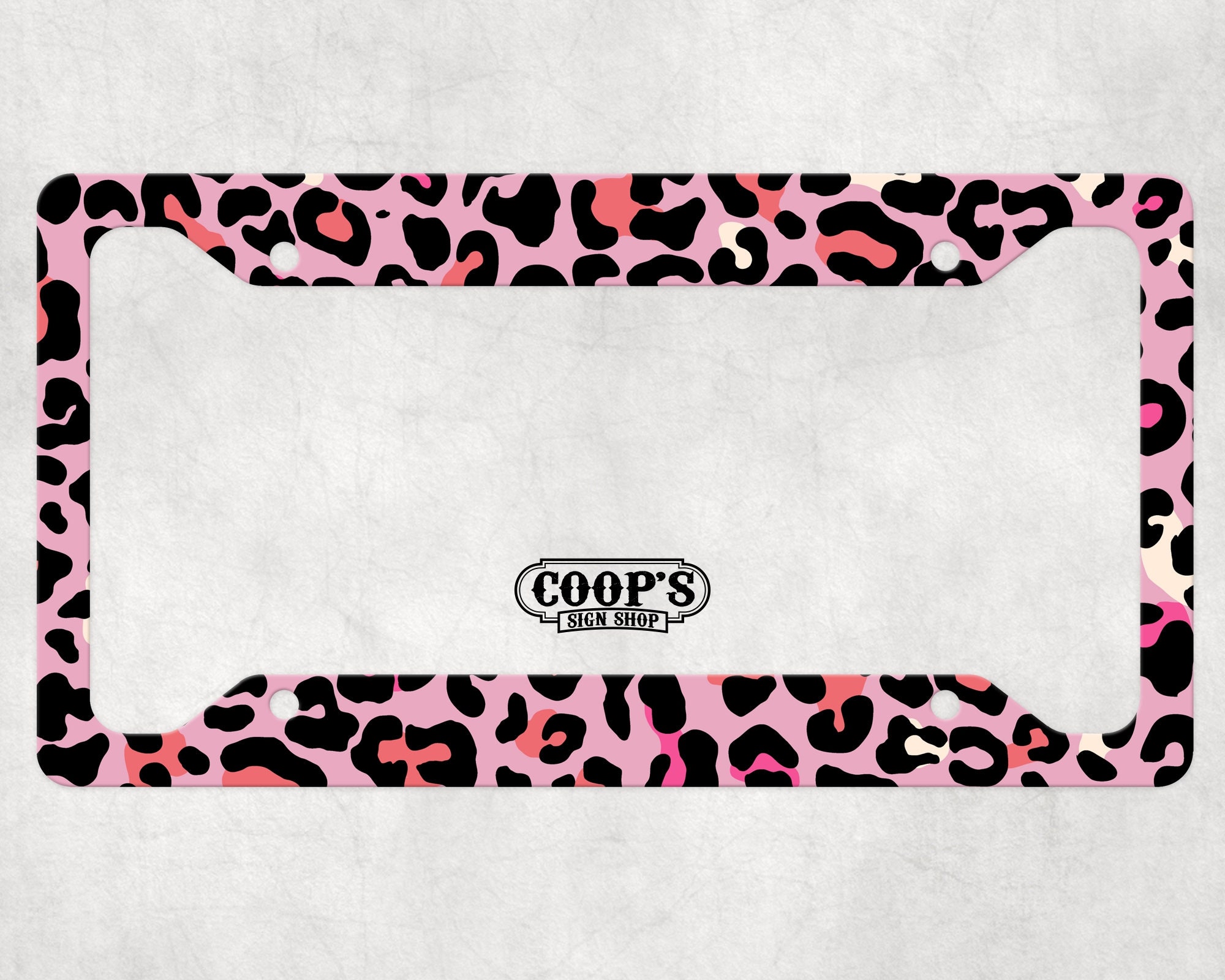 Detail Cheetah License Plate Frame Nomer 23