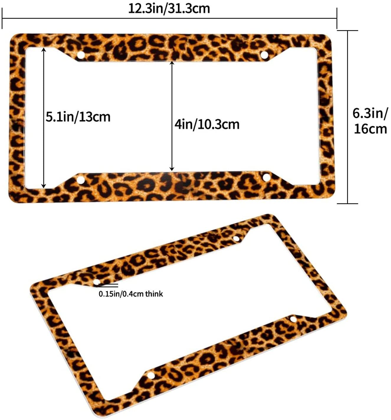 Detail Cheetah License Plate Frame Nomer 26