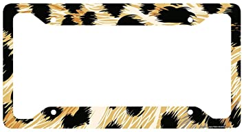 Detail Cheetah License Plate Frame Nomer 5