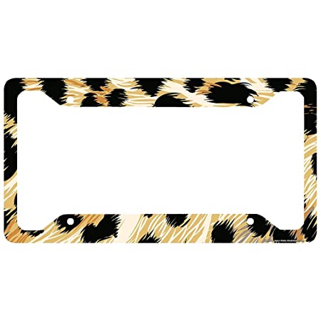 Detail Cheetah License Plate Frame Nomer 8