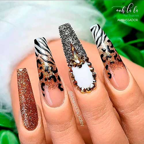 Detail Cheetah Nails Designs Nomer 40