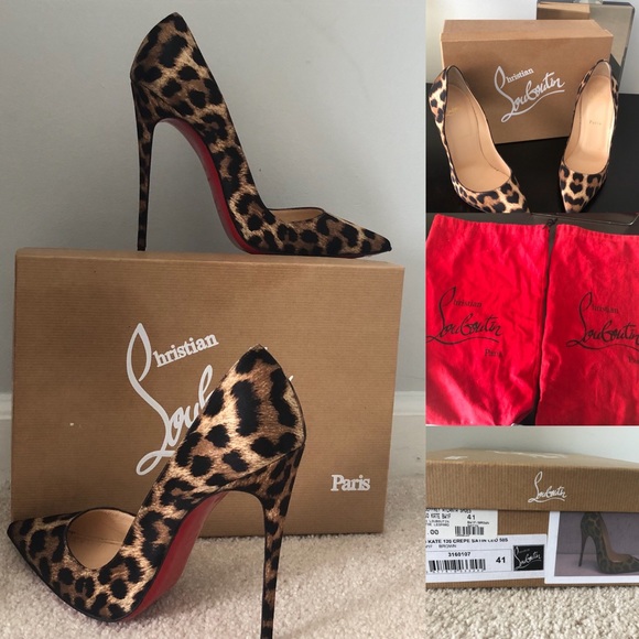 Detail Cheetah Print Christian Louboutin Shoes Nomer 12