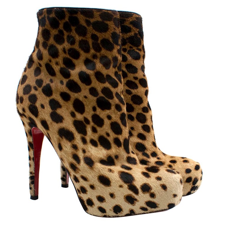 Detail Cheetah Print Christian Louboutin Shoes Nomer 33