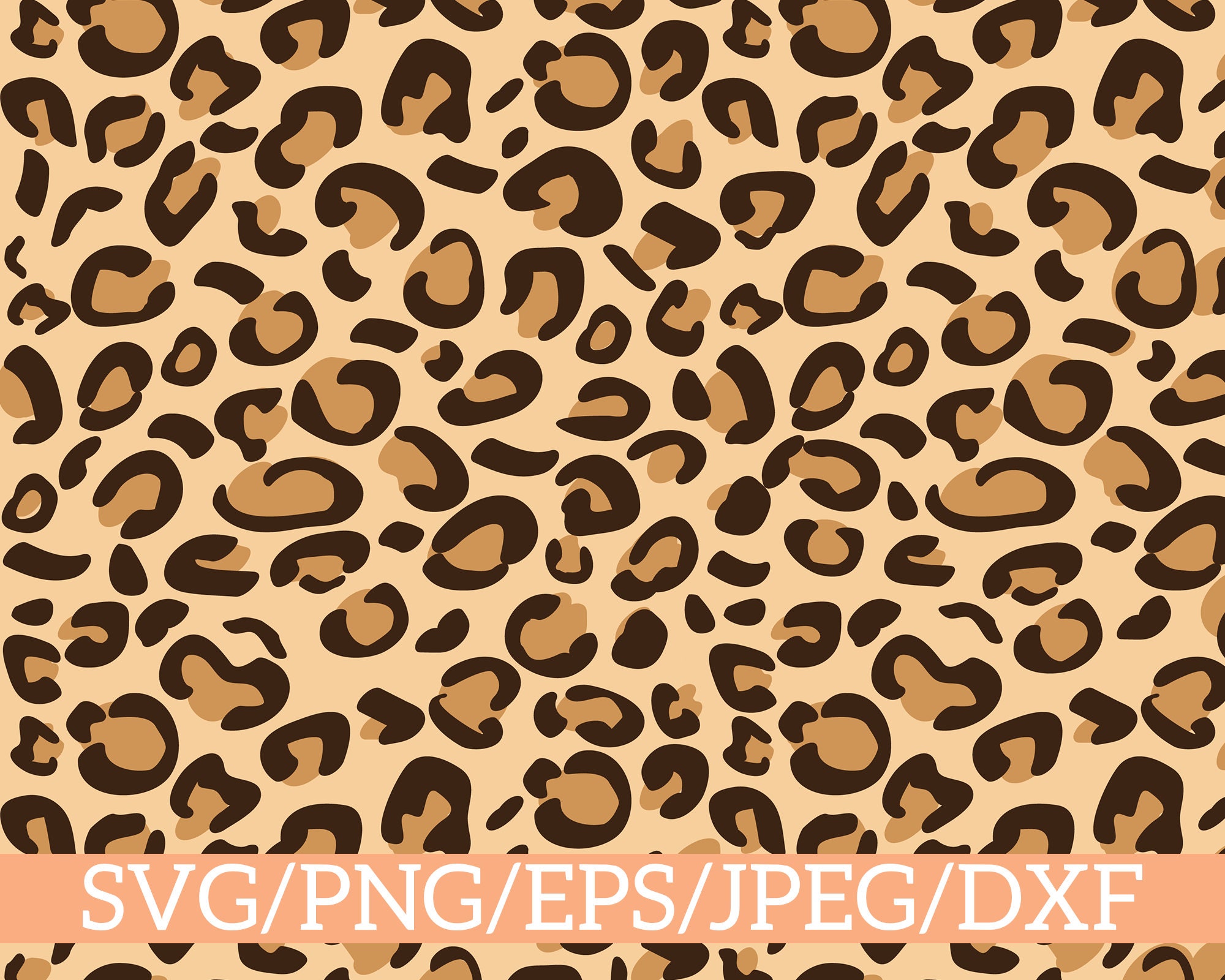 Detail Cheetah Print Clip Art Nomer 5