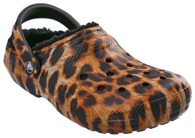 Detail Cheetah Print Crocs With Fur Nomer 3