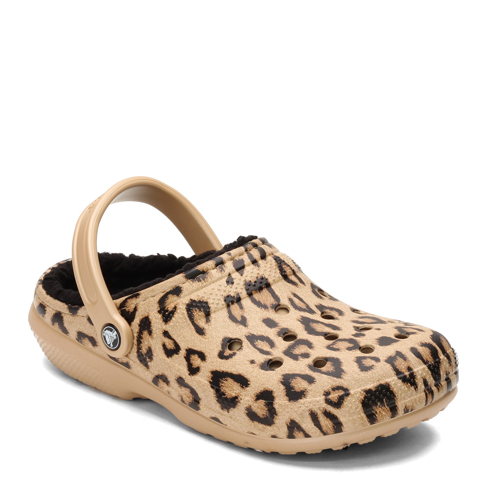 Detail Cheetah Print Crocs With Fur Nomer 41