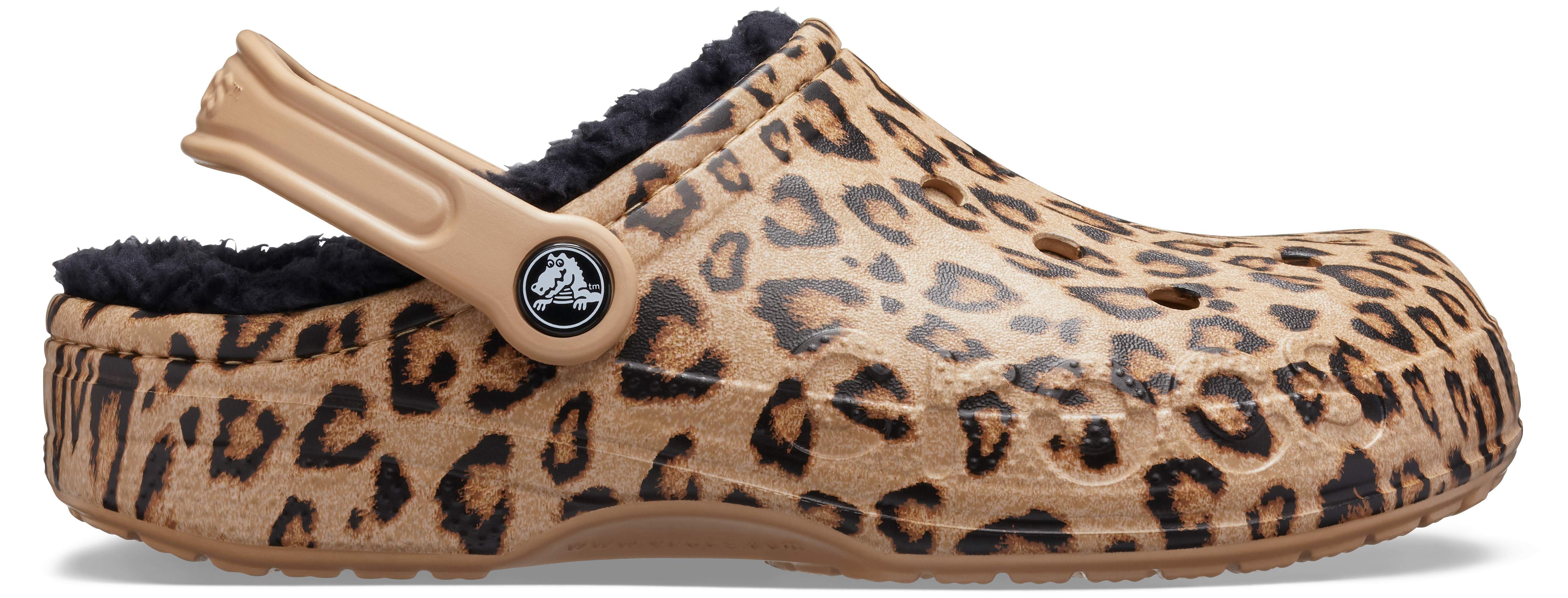 Detail Cheetah Print Crocs With Fur Nomer 49