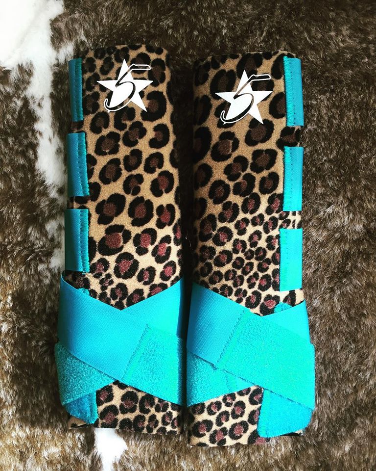 Cheetah Print Horse Boots - KibrisPDR