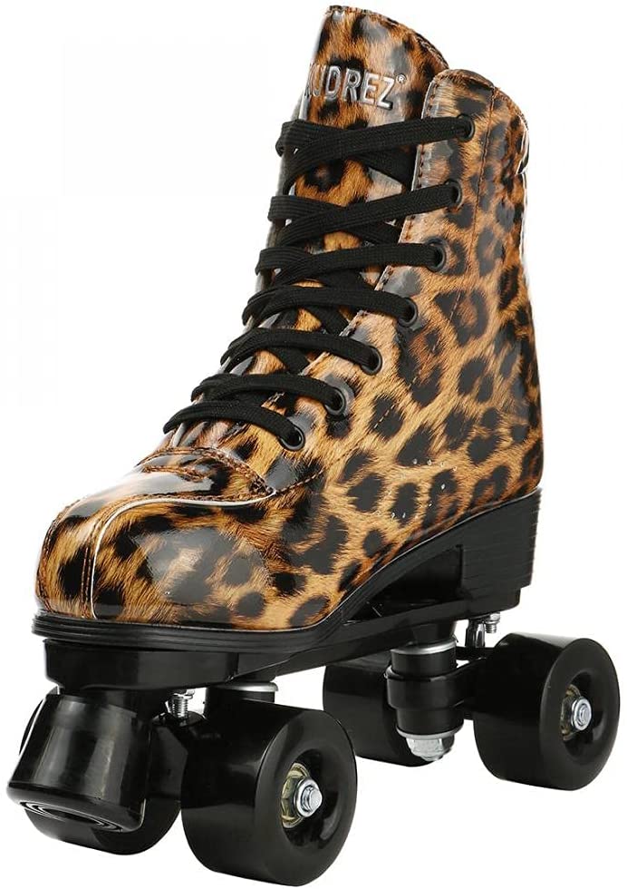 Detail Cheetah Print Roller Skates Nomer 22
