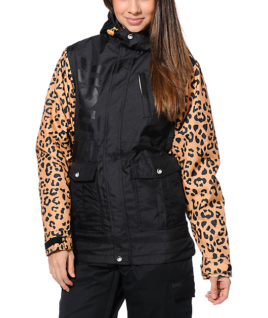 Cheetah Print Snowboard Jacket - KibrisPDR