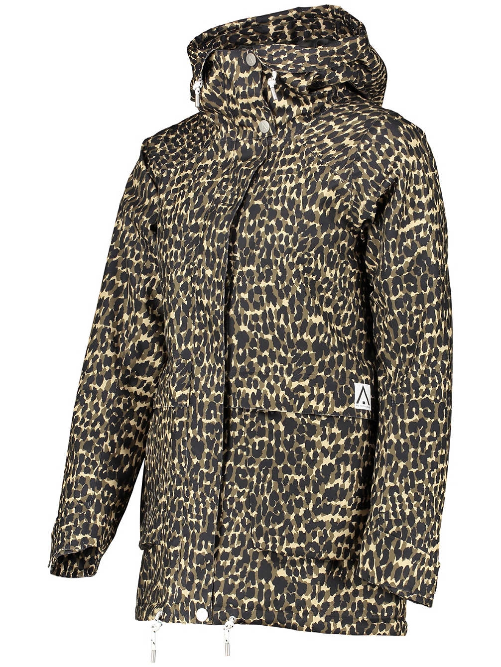 Detail Cheetah Print Snowboard Jacket Nomer 2