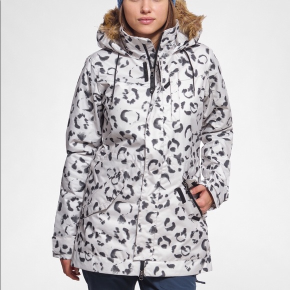 Detail Cheetah Print Snowboard Jacket Nomer 16
