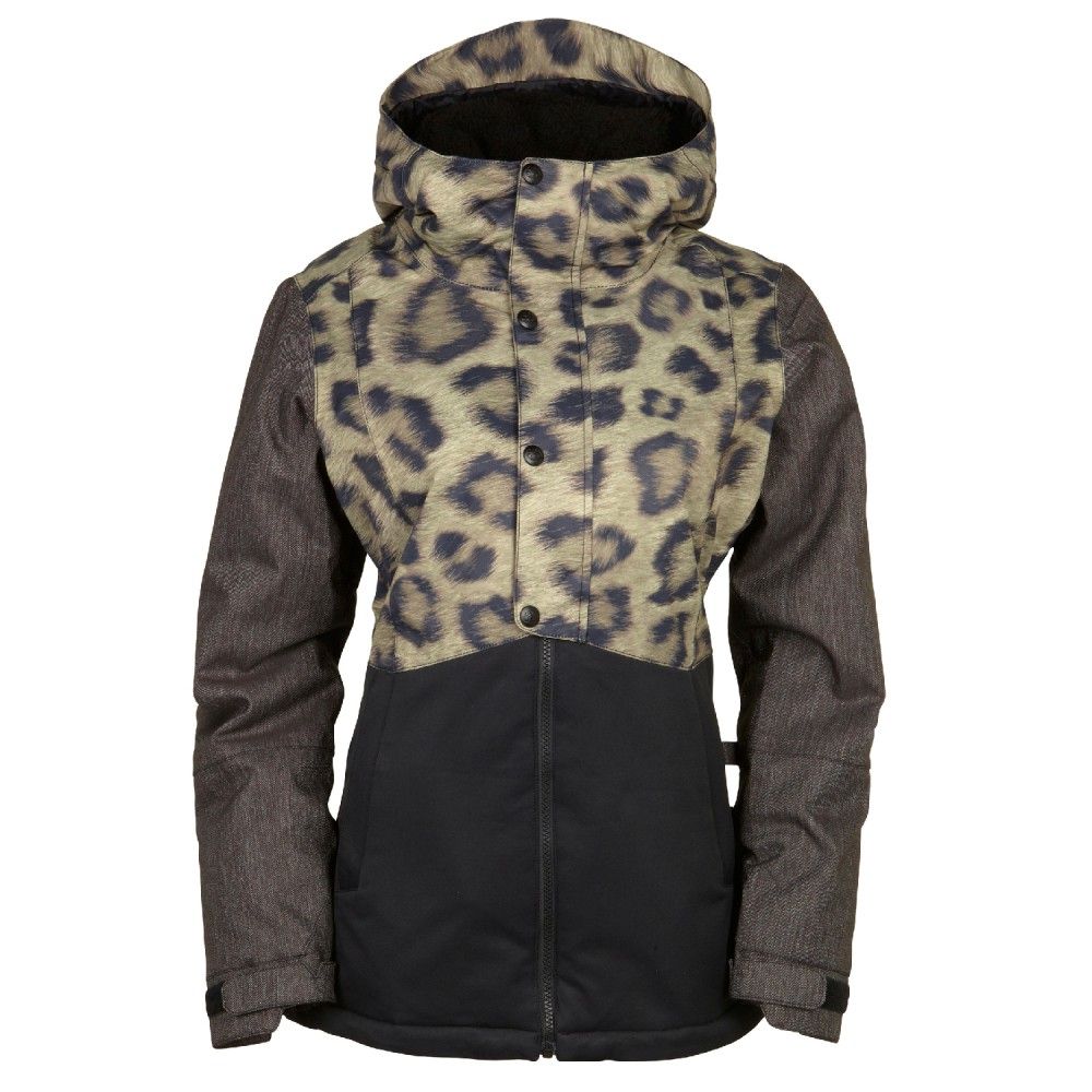 Detail Cheetah Print Snowboard Jacket Nomer 22