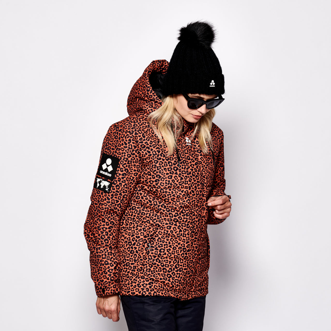 Detail Cheetah Print Snowboard Jacket Nomer 26