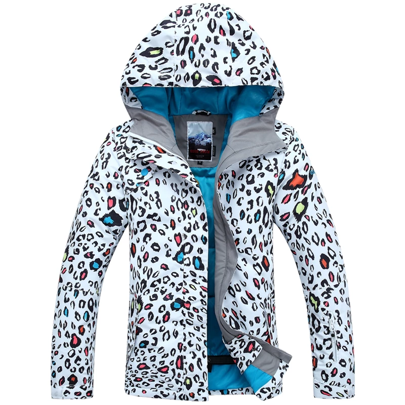 Detail Cheetah Print Snowboard Jacket Nomer 28