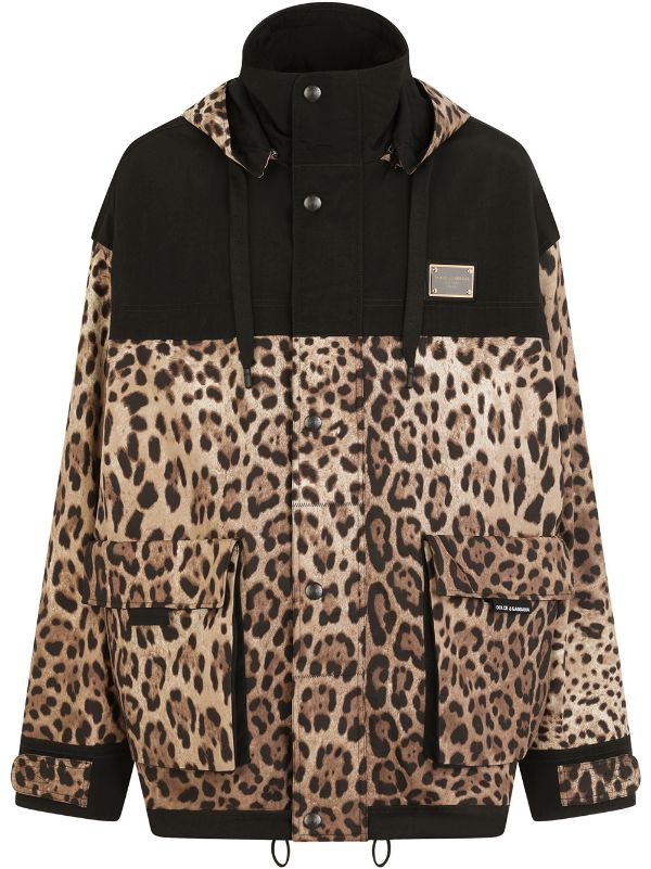 Detail Cheetah Print Snowboard Jacket Nomer 30