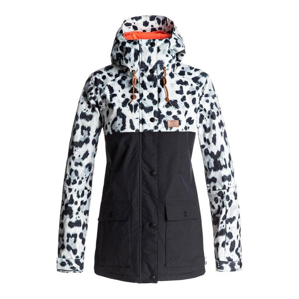 Detail Cheetah Print Snowboard Jacket Nomer 40