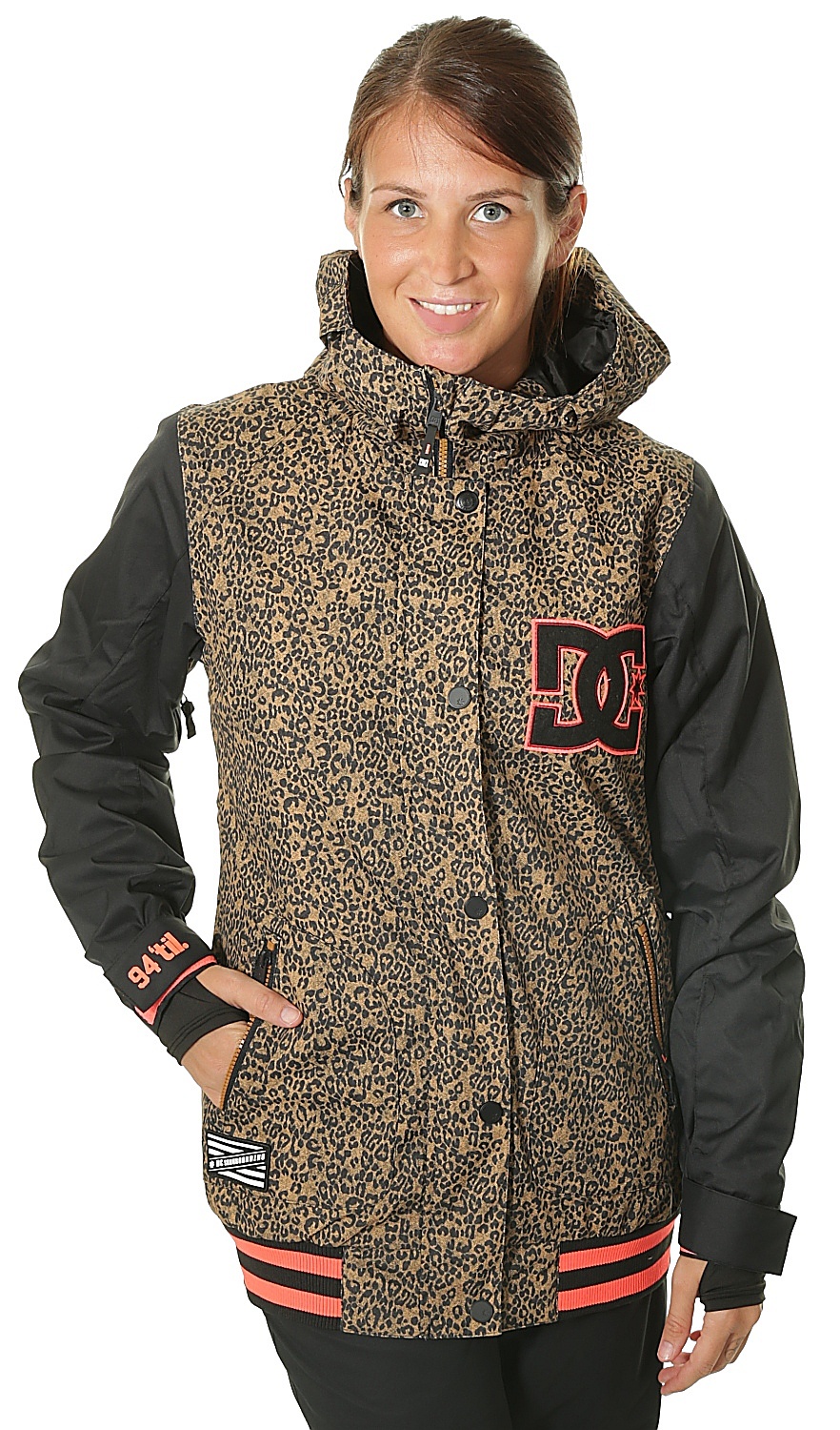 Detail Cheetah Print Snowboard Jacket Nomer 58