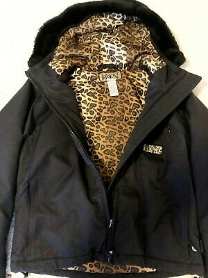 Detail Cheetah Print Snowboard Jacket Nomer 7