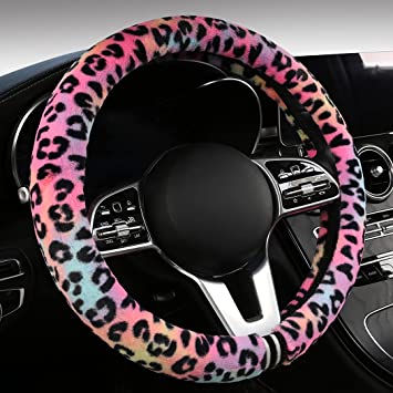 Detail Cheetah Print Steering Wheel Cover Nomer 4