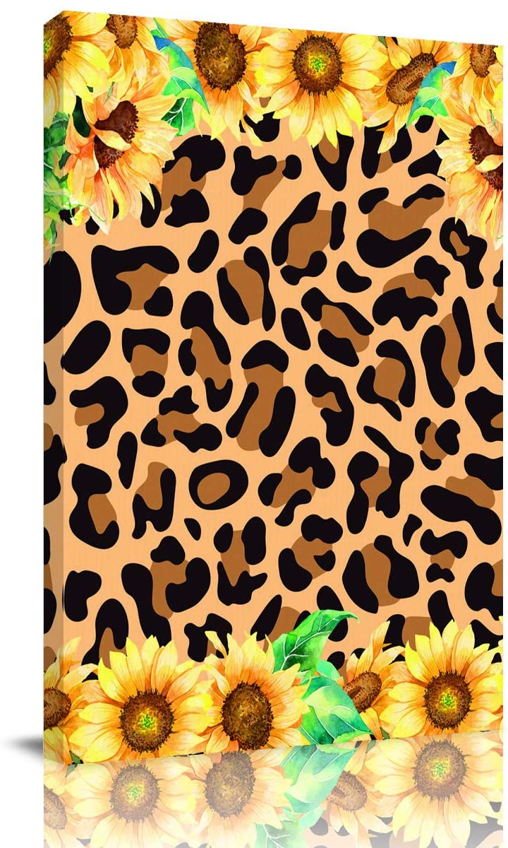 Detail Cheetah Print Sunflower Wallpaper Nomer 2