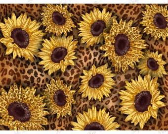 Detail Cheetah Print Sunflower Wallpaper Nomer 13