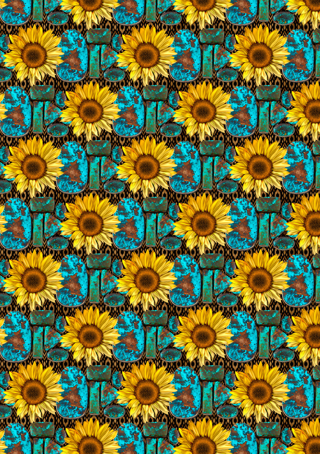 Detail Cheetah Print Sunflower Wallpaper Nomer 16